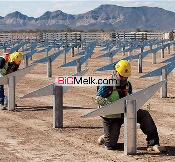 احداث نیروگاه خورشیدی تهیه زمین مناسب