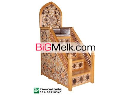منبر چوبی سنتی گره چینی مسجد،نمازخانه اماکن مذهبی