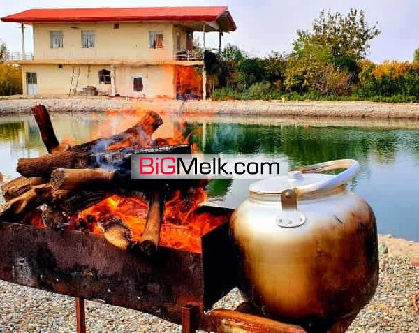 ٢٠هکتار مجموعه(زمین کشاورزی،باغ میوه،برکه پرورش ماهی،گاوداری