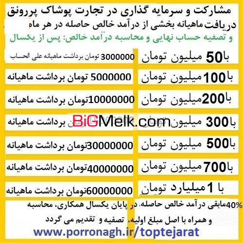 سرمایه گذاری با سود بالا و درآمد ماهانه در پوشاک پررونق
