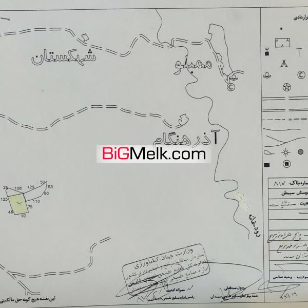 ۲ هکتار زمین زراعی اردکان